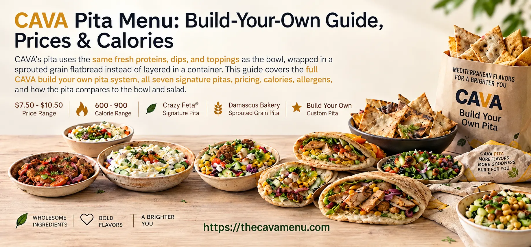 cava pita menu