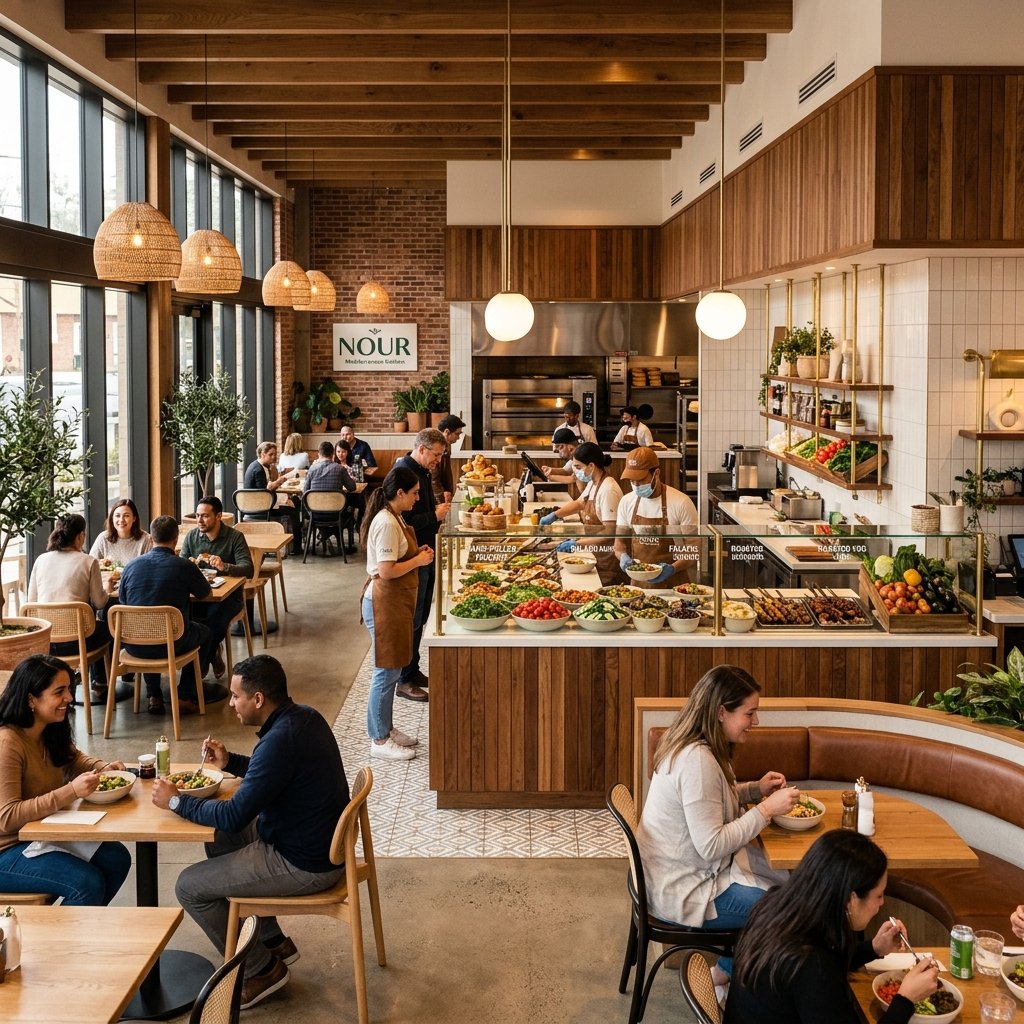 CAVA Restaurant Interior