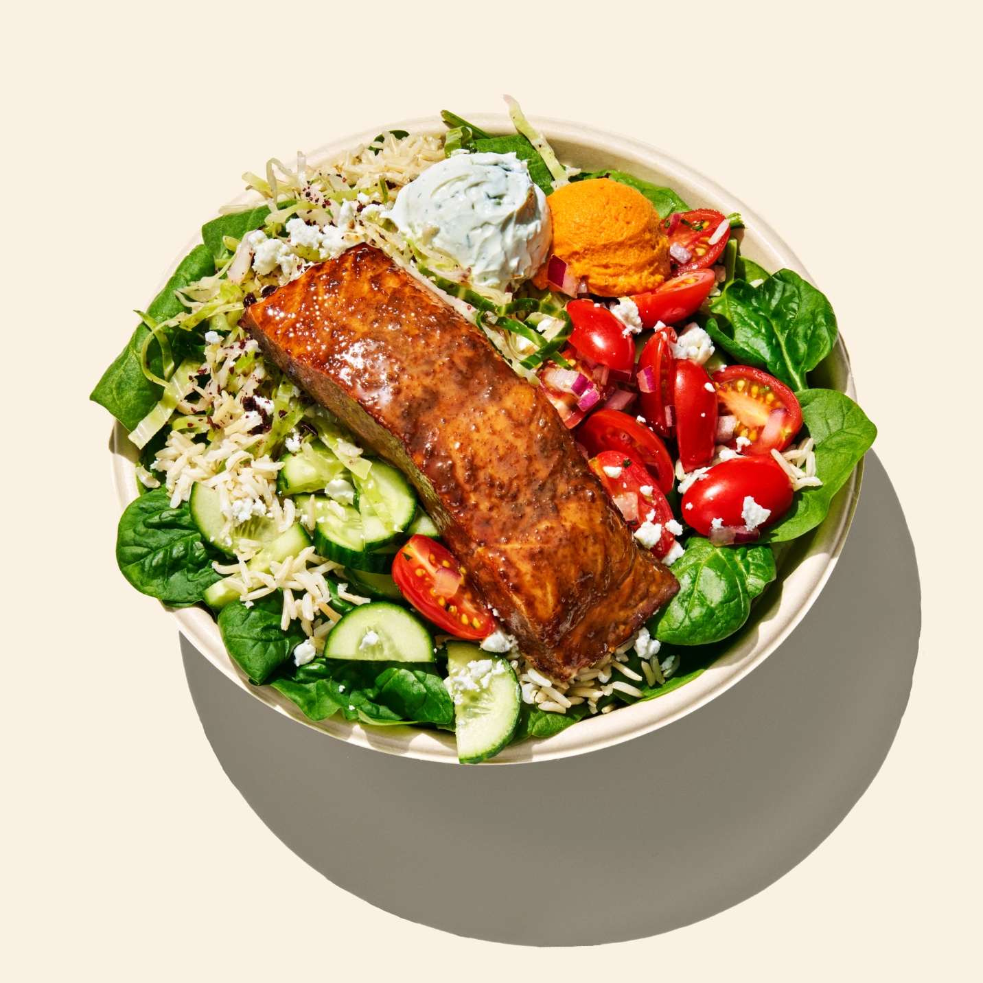 Salmon + Strawberry Sesame Bowl