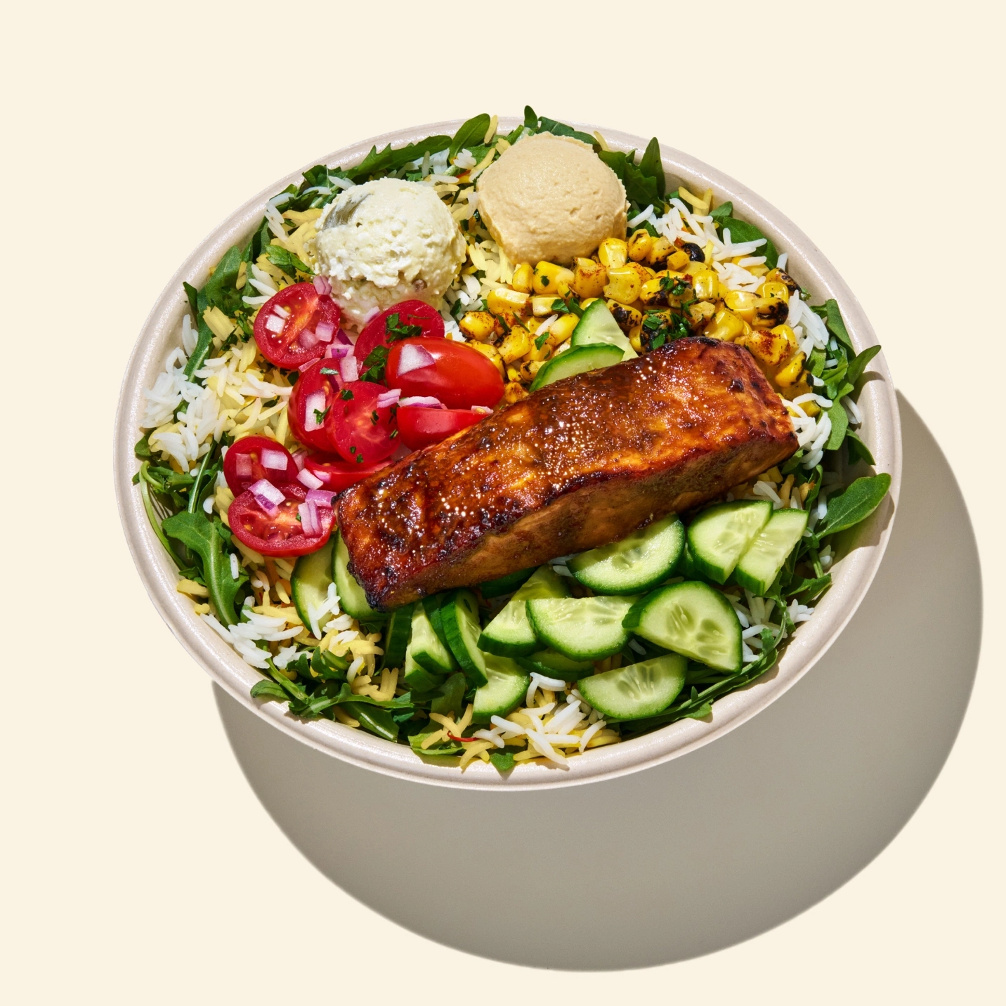 Salmon + Yogurt Dill Bowl