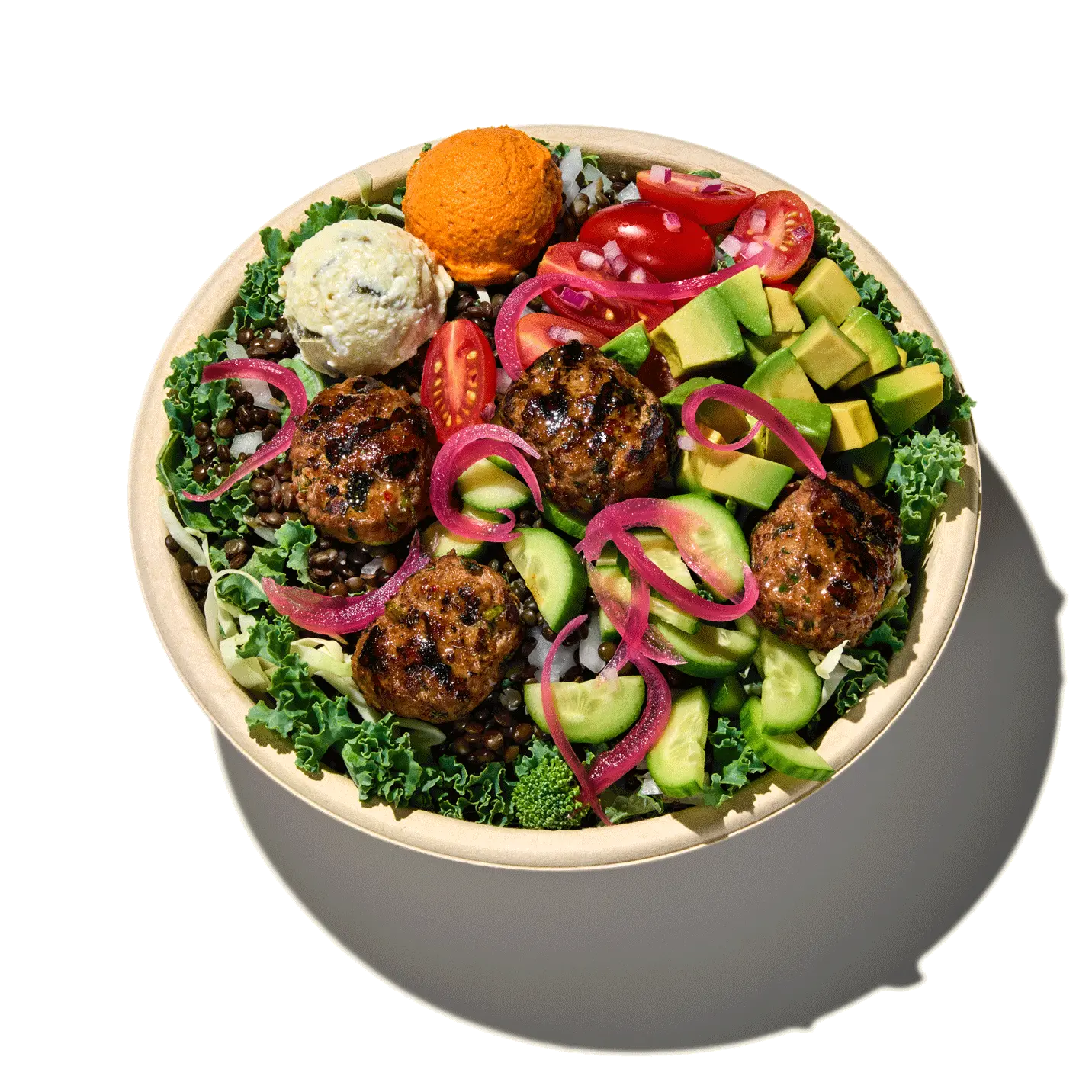 Spicy Lamb + Avocado Bowl